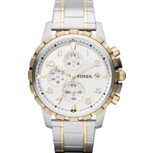 Fossil Dean Men Silver Chronograph Watch FS4795